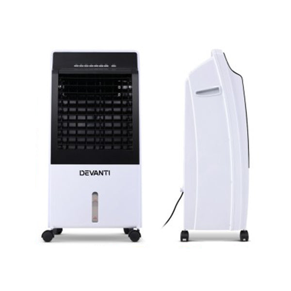 Evaporative Air Cooler Portable Fan Cooling Remote Control Led Display