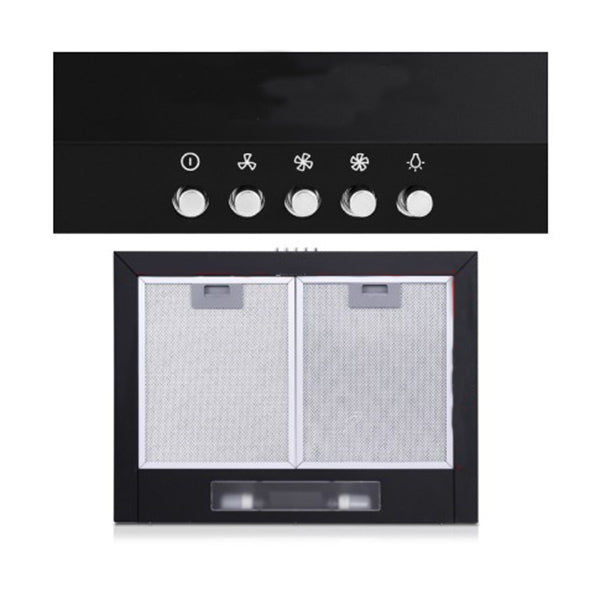 Pyramid Range Hood Rangehood 600 Mm 60 Cm Kitchen Canopy Black