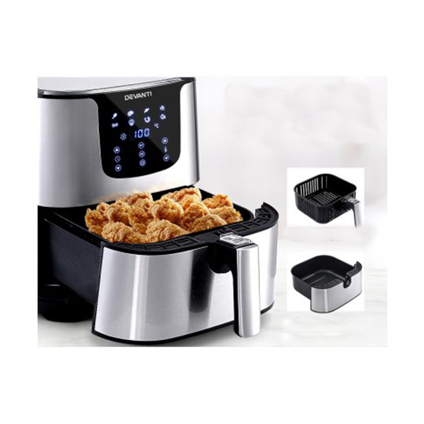 Air Fryer 7L Lcd Fryers Oil Free Oven Kitchen Healthy Cooker