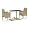 3 Piece Garden Dining Set Beige