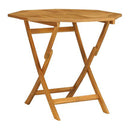 5 Piece Garden Dining Set Solid Teak Wood 85X85X76 Cm