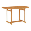 5 Piece Garden Dining Set Solid Teak Wood