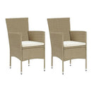 3 Piece Garden Dining Set Beige