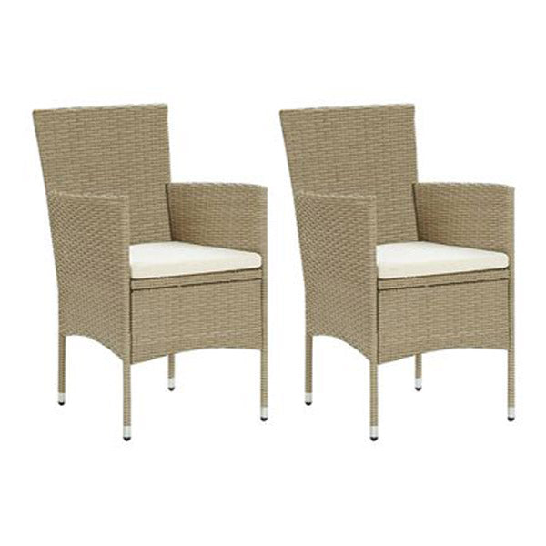 3 Piece Garden Dining Set Beige