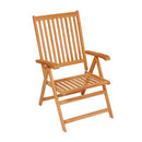5 Piece Garden Dining Set Solid Teak Wood