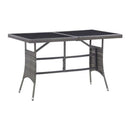 5 Piece Garden Dining Set Poly Rattan Grey And Anthracite