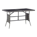 5 Piece Garden Dining Set Poly Rattan Anthracite And Grey