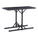 3 Piece Garden Dining Set Black