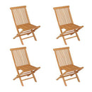 5 Piece Garden Dining Set Solid Teak Wood 85X85X76 Cm