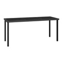 Garden Dining Table Black 180X70X73 Cm Poly Rattan