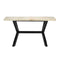 Dining Table Solid Bleached Mango Wood 140X70X75Cm