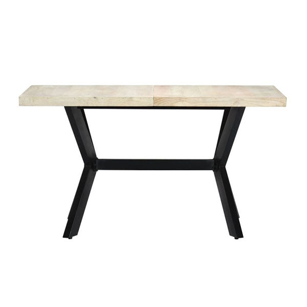 Dining Table Solid Bleached Mango Wood 140X70X75Cm