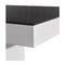 Dining Table Rectangular Shape High Glossy Black And White Mdf