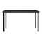 Garden Dining Table Black 140X70X73 Cm Poly Rattan