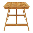 Garden Dining Table 140 Cm Solid Acacia Wood