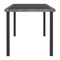 Garden Dining Table Grey 180X70X73 Cm Poly Rattan