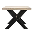Dining Table Solid Bleached Mango Wood 140X70X75Cm