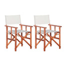Directors Chairs 2 Pcs Solid Acacia Wood