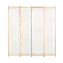 4 Panel Room Divider 160X170X4 Cm Fabric