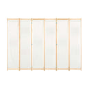 6 Panel Room Divider 240X170X4 Cm Fabric