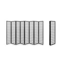 8 Panel Room Divider Privacy Screen Dividers Stand Oriental Vintage