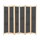6 Panel Room Divider 240X170X4 Cm Fabric