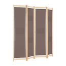 4 Panel Room Divider 160X170X4 Cm Fabric