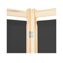 3 Panel Room Divider Grey 120X170X4 Cm Fabric