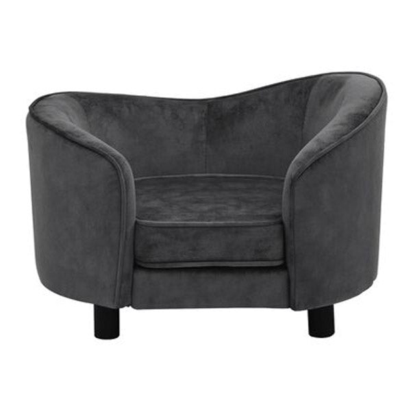 Dog Sofa Dark Grey 69X49X40 Cm Plush