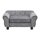 Dog Sofa Grey 72X45X30 Cm Plush