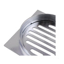 110X110Mm Brass Floor Waste Shower Grate Drain Square Chrome