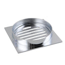 110X110Mm Brass Floor Waste Shower Grate Drain Square Chrome