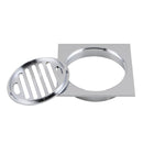 110X110Mm Brass Floor Waste Shower Grate Drain Square Chrome