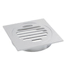 110X110Mm Brass Floor Waste Shower Grate Drain Square Chrome