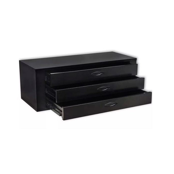 Metal Tool Chest 3 Drawers Black