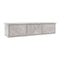 Wall Mounted Drawer Shelf Concrete Grey Chipboard