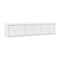 Wall Mounted Drawer Shelf White 88X26 Cm Chipboard