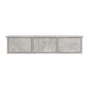 Wall Mounted Drawer Shelf Concrete Grey Chipboard