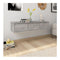 Wall Mounted Drawer Shelf Concrete Grey Chipboard