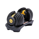 1X 24Kg Powertrain Adjustable Home Gym Dumbbell Gold