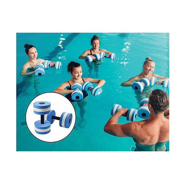 2X Water Aerobics Dumbbell Eva Aquatic Barbell Aqua Fitness