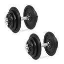 18 Piece Dumbbell Set 40 Kg Cast Iron