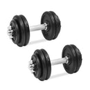 18 Piece Dumbbell Set 30 Kg Cast Iron