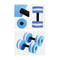 2X Water Aerobics Dumbbell Eva Aquatic Barbell Aqua Fitness