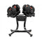 Pair Adjustable Dumbbell Set With Stand 24Kg Ea