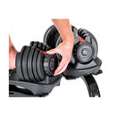 Pair Adjustable Dumbbell Set With Stand 24Kg Ea