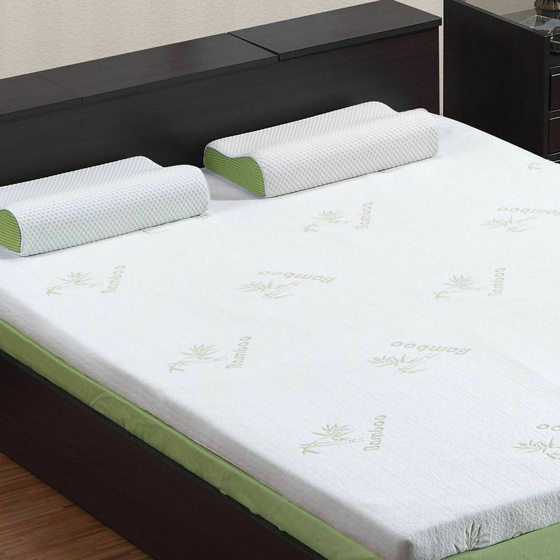 5Cm Thickness Cool Gel Memory Foam Mattress Topper Bamboo Fabric Double
