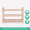 2X 3 Tier Bamboo Shoe Rack Shoes Organizer Storage Shelves Stand Shelf