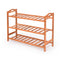 2x Levede 3 Tier Bamboo Shoe Rack Shoes Organizer Storage Shelves Stand Shelf