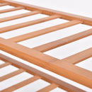 2X 4 Tier Bamboo Shoe Rack Shoes Organizer Storage Shelves Stand Shelf
